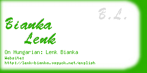 bianka lenk business card